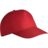 Casquette polyester – 5 panneaux rouge 3 Casquette polyester - 5 panneaux