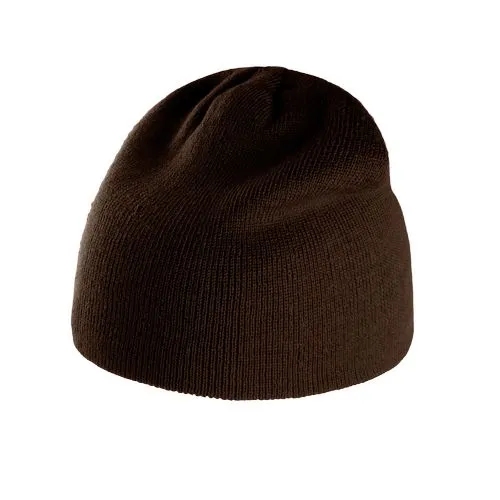 Bonnet tricoté chocolat 1 Bonnet tricoté