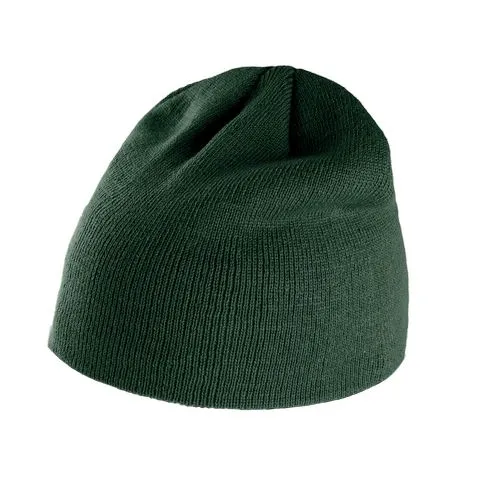 Bonnet tricoté vert forêt 1 Bonnet tricoté