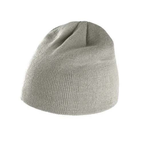 Bonnet tricoté gris clair 1 Bonnet tricoté