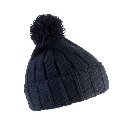 Bonnet à pompon avec revers