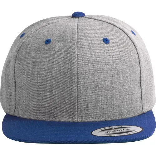 Casquette visière plate – 6 panneaux bleu royal 2 Casquette visière plate - 6 panneaux