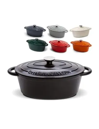 Orrefors Jernverk Poêle en fer émaillée ovale 3.5L