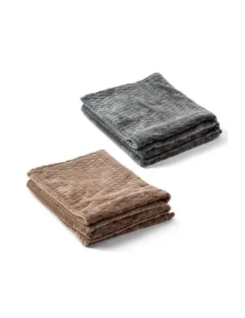 Kosta Linnewafveri Fleece Plaid Jaquard 130x170 cm