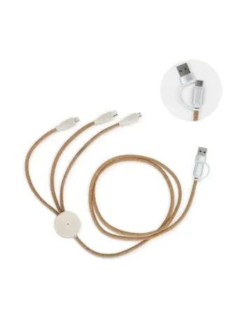 Cork 3 in 1 PD charging & data cable
