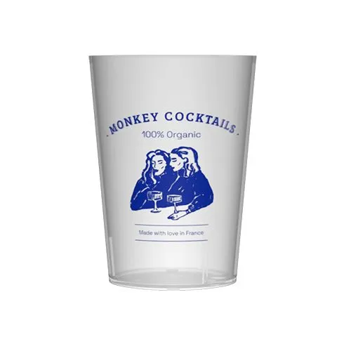 Gobelet réutilisable personnalisé 10cl - Sérigraphie 1 couleur