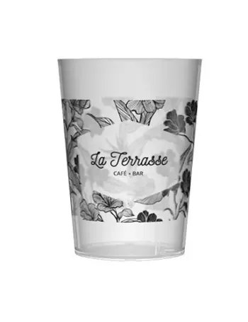 Gobelet réutilisable personnalisé 10cl - Sérigraphie 1 couleur