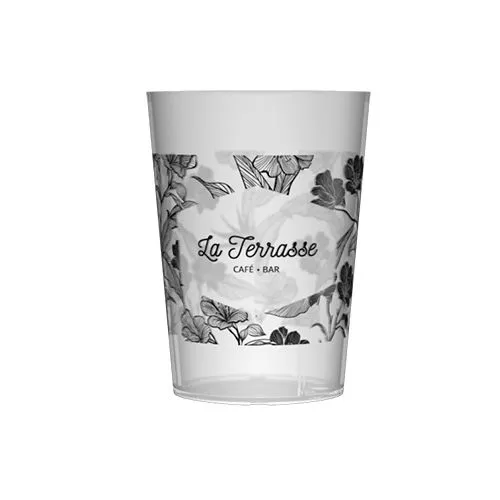 Gobelet réutilisable personnalisé 10cl - Sérigraphie 1 couleur