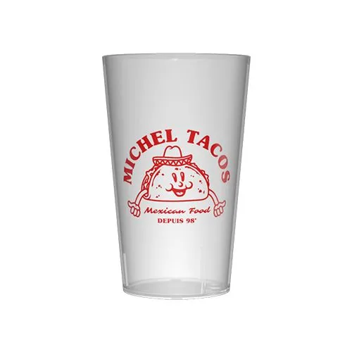 Gobelet réutilisable personnalisé 12cl - Sérigraphie 1 couleur