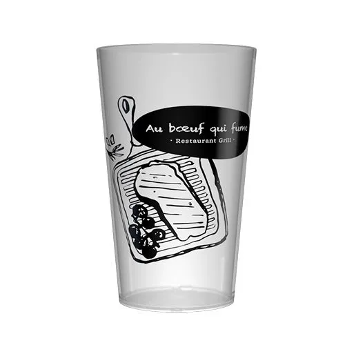 Gobelet réutilisable personnalisé 25cl - Sérigraphie 1 couleur