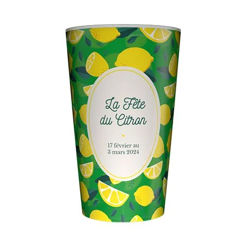 Gobelet réutilisable personnalisé 25cl - Quadrichromie