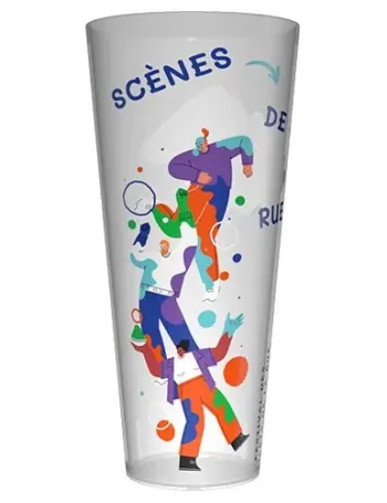 Gobelet réutilisable personnalisé 50cl - Quadrichromie