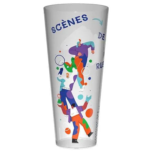 Gobelet réutilisable personnalisé 50cl - Quadrichromie