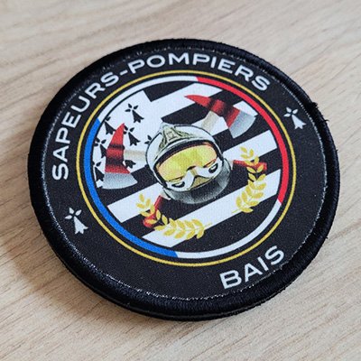 Patch imprimé pour sapeurs-pompiers - écussons personnalisés