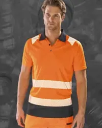 Polo de sécurité haute visibilité BTP