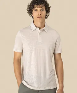Polo en lin personnalisé à broder avec votre logo