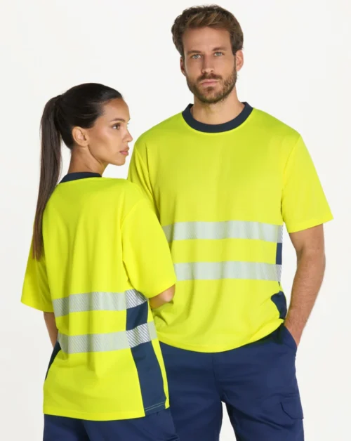 T-shirt haute visibilité unisexe JHK HV01U00