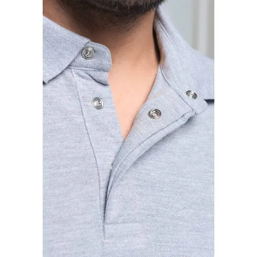 Polo col boutons pression manches courtes homme