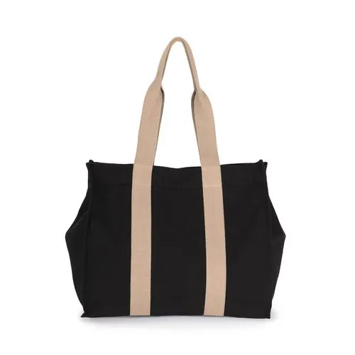 Grand sac shopping à soufflet recyclé