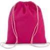 Petit sac à dos en coton bio avec cordelettes