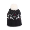 Bonnet de Noël motifs rennes 6 Bonnet de Noël motifs rennes