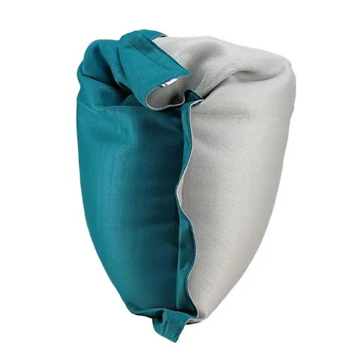 Pouf déhoussable bicolore - Grand modèle