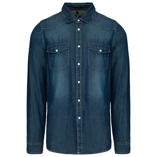 Chemise denim manches longues 19 Chemise denim manches longues