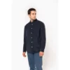 Chemise manches longues en velours homme
