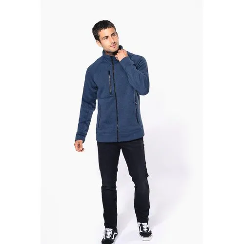 Veste zippée chinée homme 4 Veste zippée chinée homme