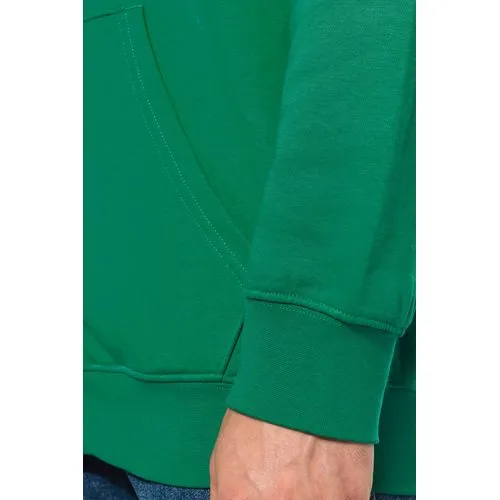 Sweat-shirt zippé capuche contrastée
