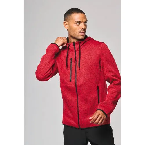 Veste à capuche chinée homme 1 Veste à capuche chinée homme