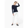 Pull col rond femme