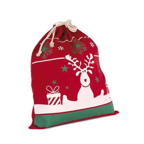 Sac avec cordon motifs de Noël