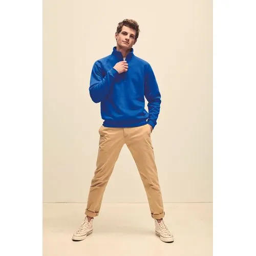 Sweat-shirt col zippé Premium (62-032-0)
