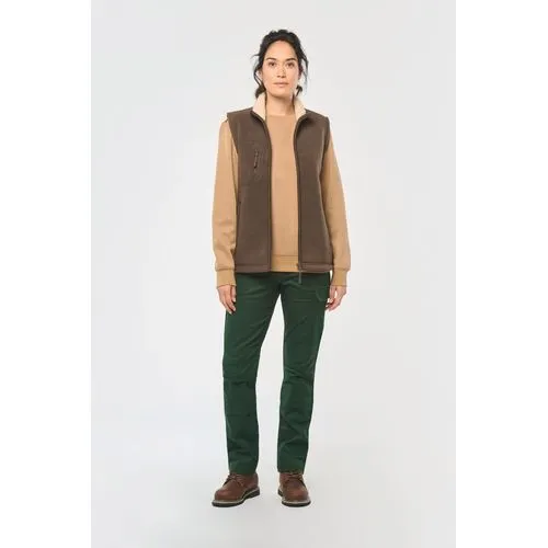 Bodywarmer polaire avec intérieur sherpa unisexe