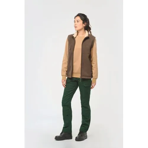 Bodywarmer polaire avec intérieur sherpa unisexe