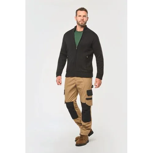 Cardigan doublé polaire homme