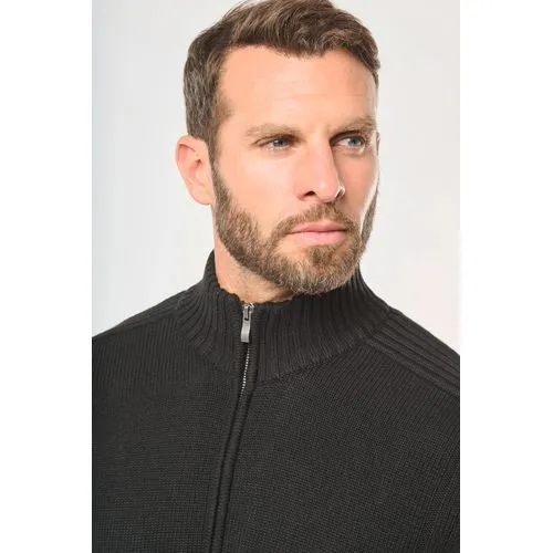 Cardigan doublé polaire homme