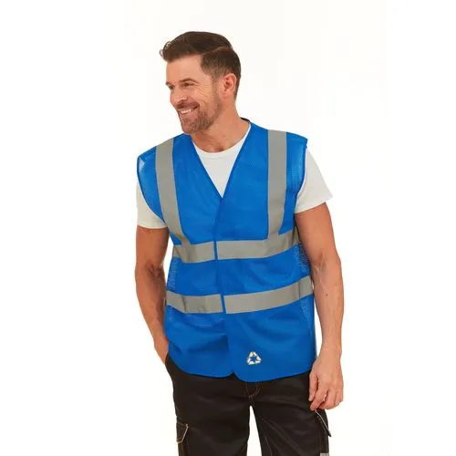 Gilet haute visibilité à maille ajourée recyclée