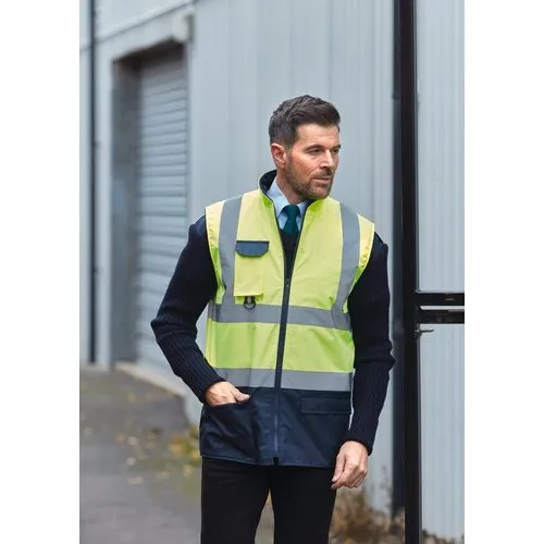 Bodywarmer rembourré haute visibilité