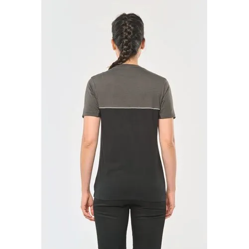 T-shirt bicolore écoresponsable manches courtes unisexe