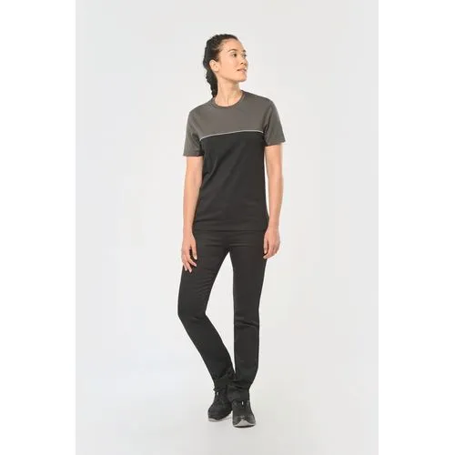 T-shirt bicolore écoresponsable manches courtes unisexe