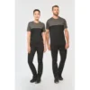 T-shirt bicolore écoresponsable manches courtes unisexe