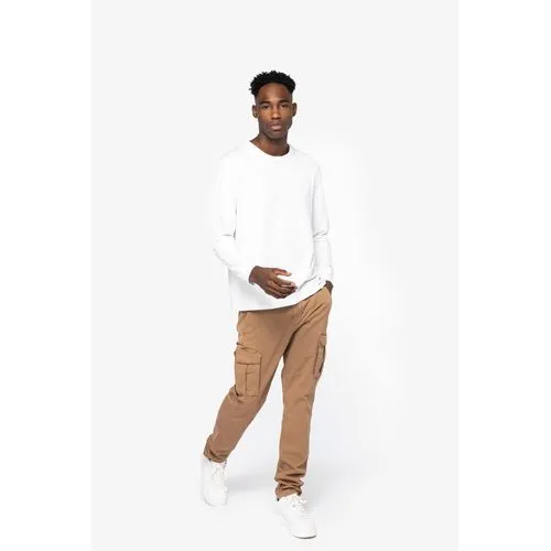 Pantalon cargo écoresponsable délavé homme