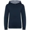 Sweat-shirt à capuche contrastée à motifs enfant unisexe