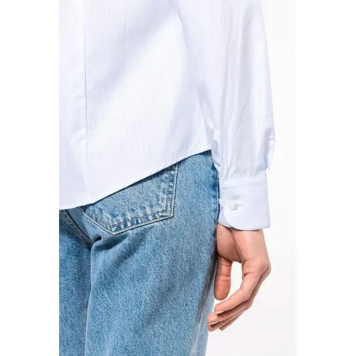 Chemise popeline manches longues femme