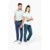 Chemise popeline polycoton manches courtes entretien facile femme