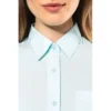 Chemise popeline polycoton manches courtes entretien facile femme
