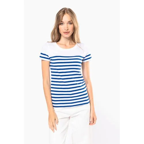 T-shirt marin col rond Bio femme