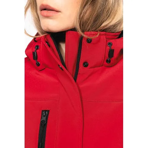 Parka softshell doublée capuche femme